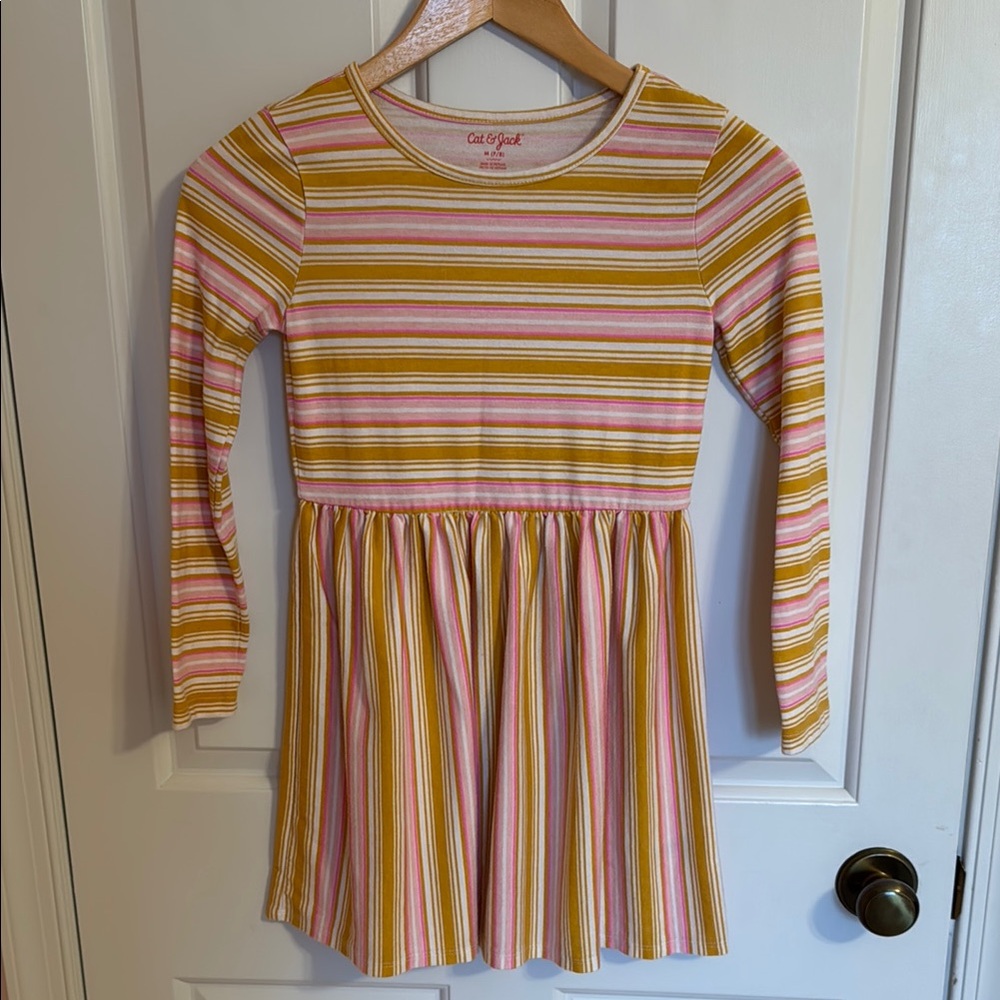 Colorful Striped Kids Dress